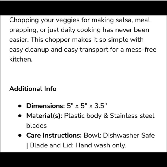 EPARE’ Mini Vegetable Chopper - Picture 13 of 14